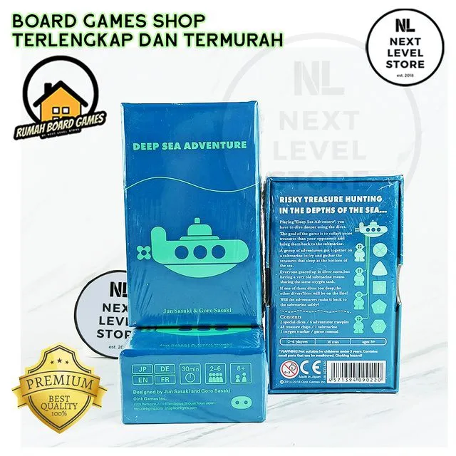 Deep Sea Adventure Board Game Games Card Game Mainan Kartu Permainan Keluarga Seru Family