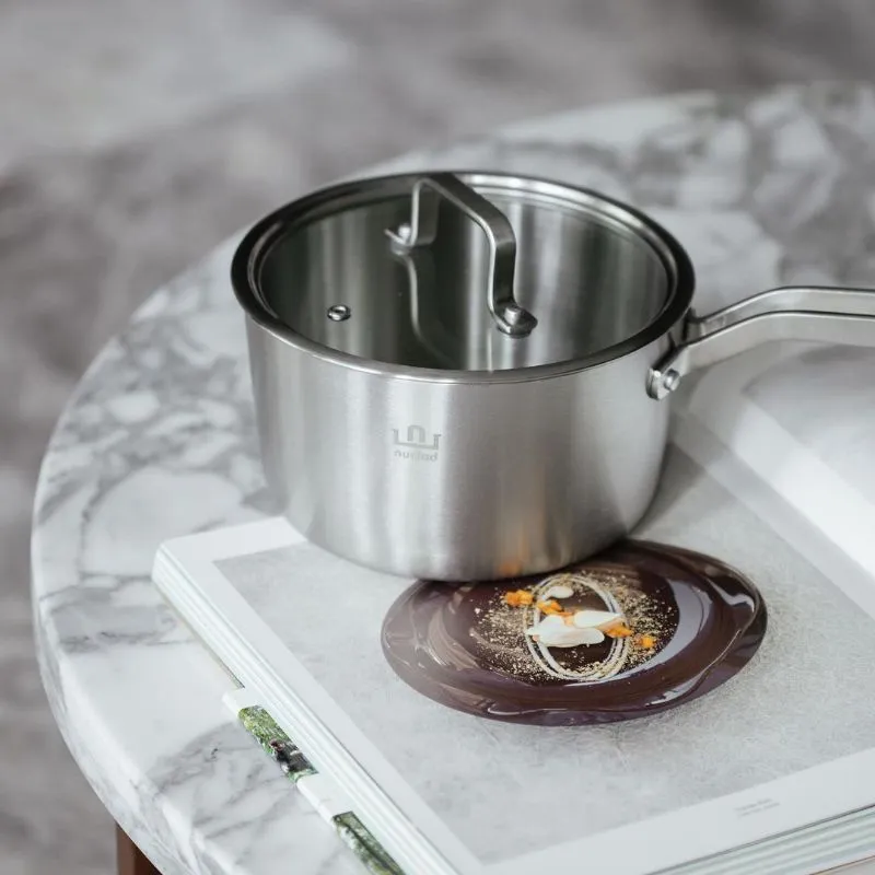nuclad edel milk pot & saucepan || Premium stainless steel pan + FREE TUTUP