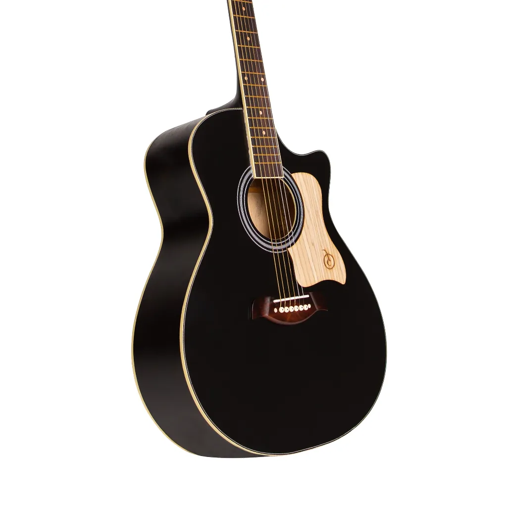Gitar Akustik Mandalika De Ticco Series DTS-01TY-BK-KP Include Softcase dan Senar Cadangan
