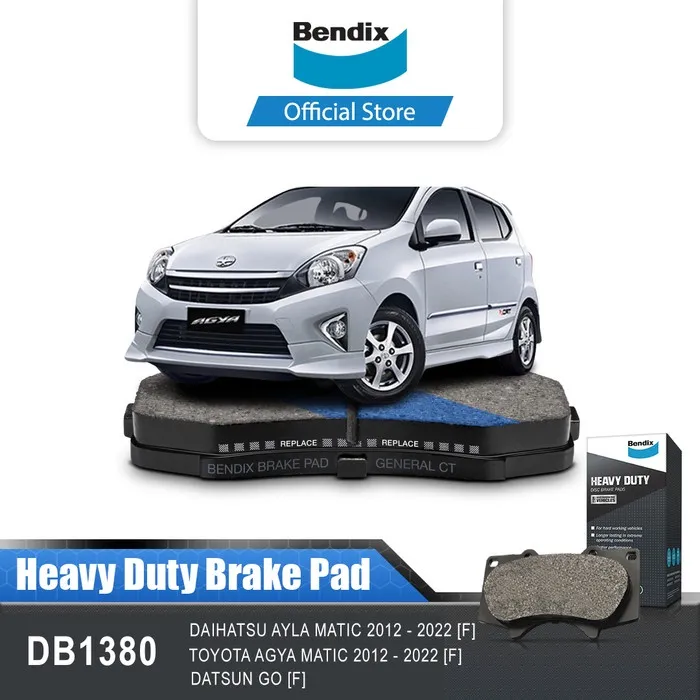 Bendix Kampas Rem Depan Mobil Agya Ayla Matic 2012-2022 - DB1380HD