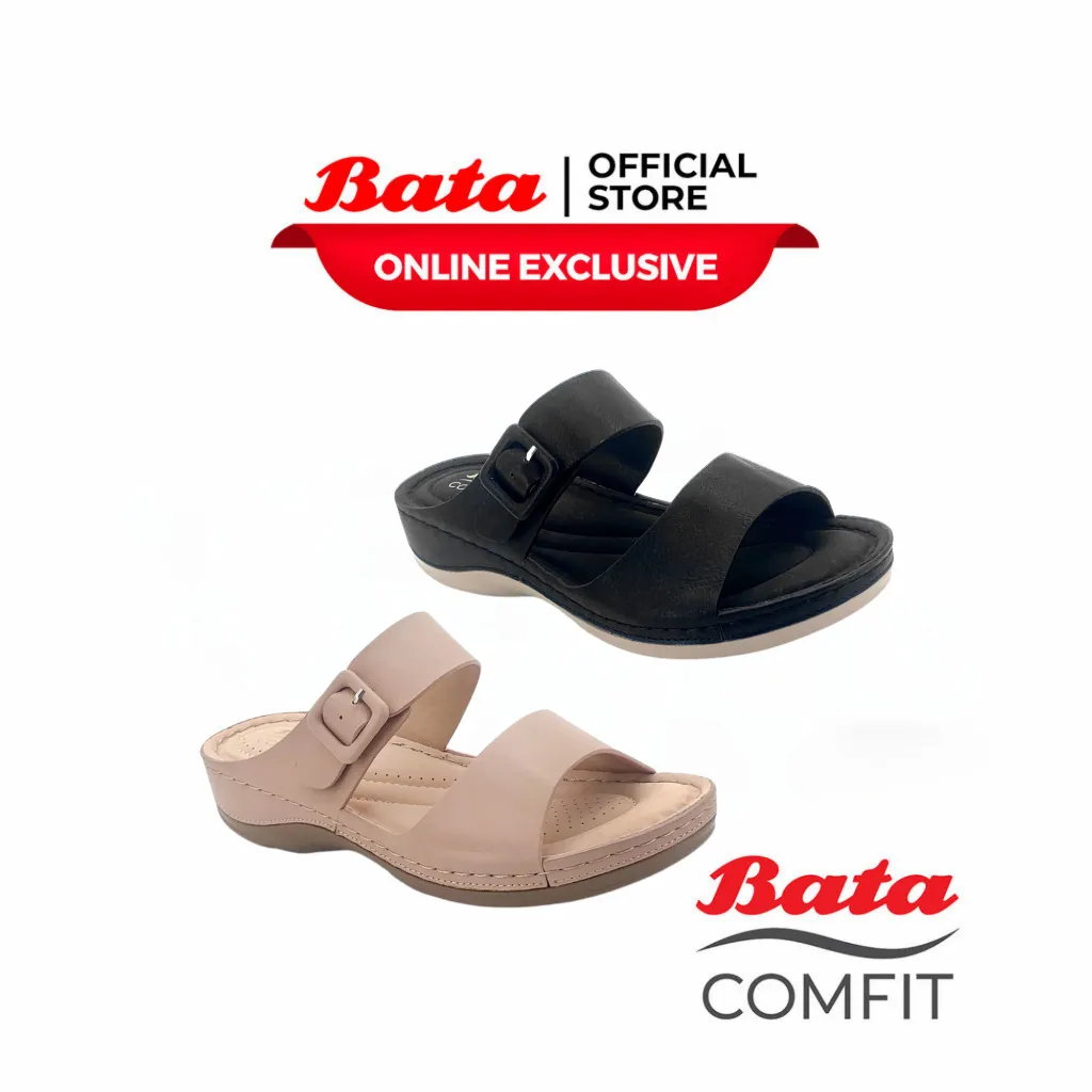 BATA COMFIT - CLEO "Comfit Cushion" Sandal Wedges Wanita