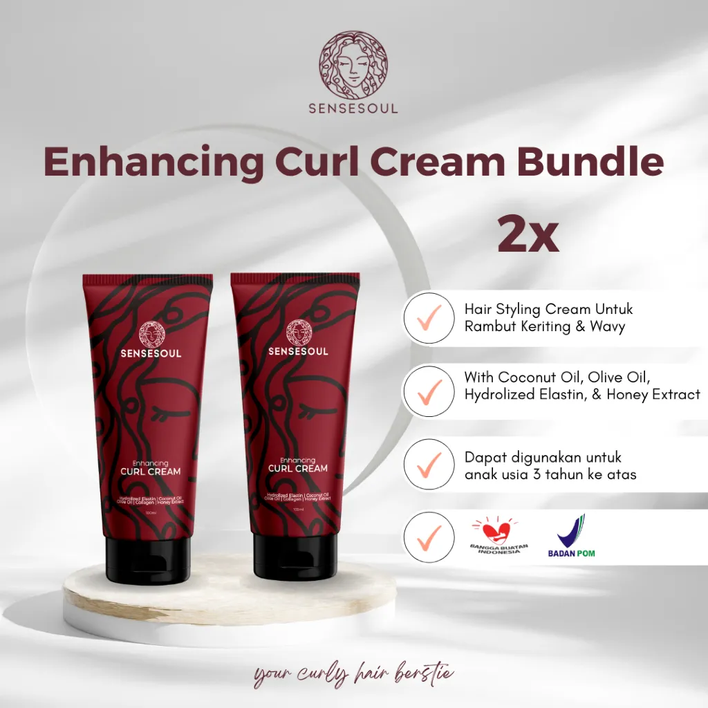 2 PCS Sensesoul Enhancing Curl Cream