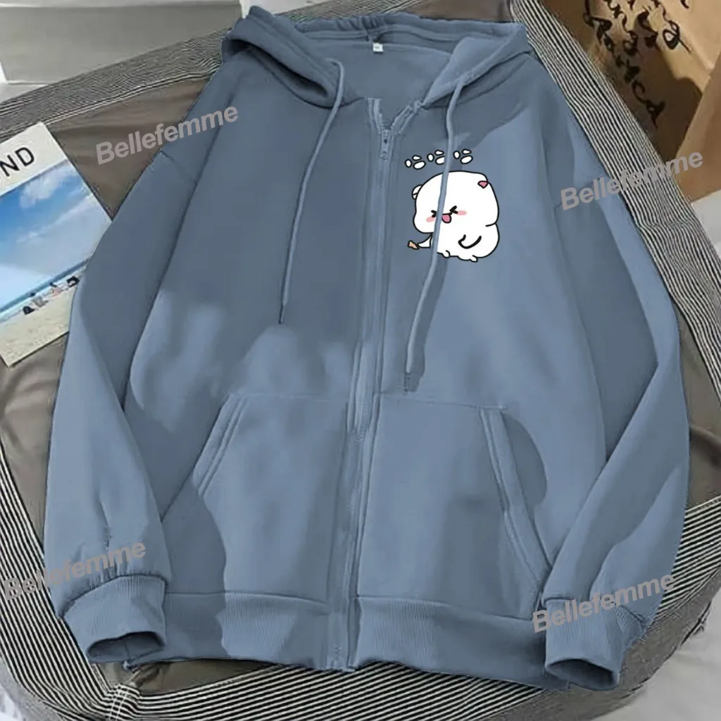 Hoodie zipper wanita cute cat premium aesthetic jaket wanita terbaru couple bestie viral murah l xl xxl bahan fleece sweatshirt hoodie wanita dewasa hoodie resleting cowok keren hoodie resleting depan korean style hodie switer cewek bisa COD -BF