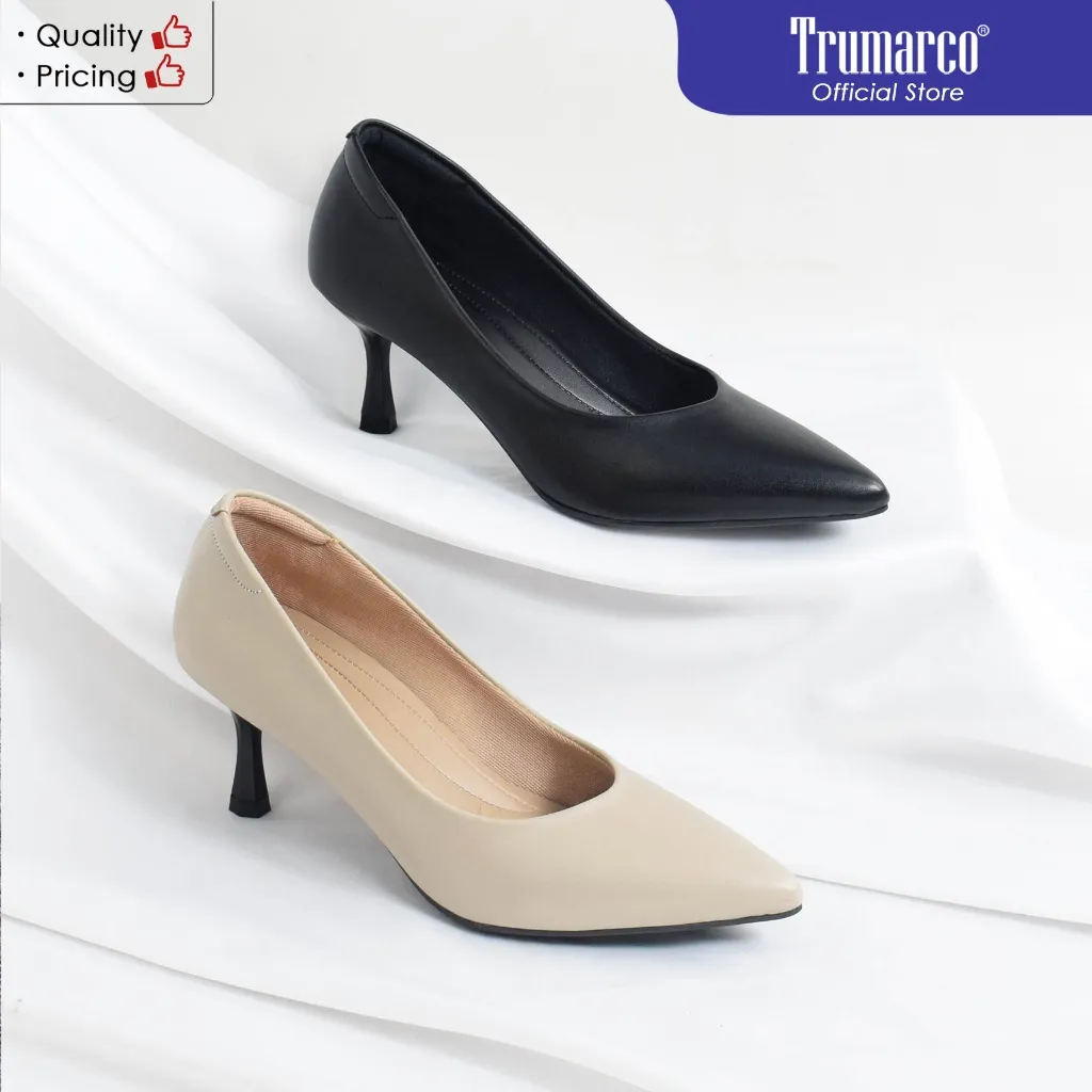 TRUMARCO Claire Sepatu Kerja / Sepatu Heels Wanita TVS 6500 Hitam