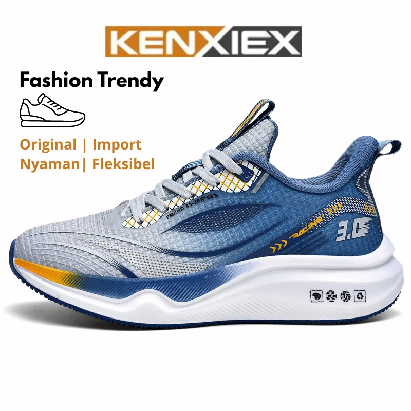 KENXIEX Dewa Sepatu Sneakers Pria Olahraga Running Sepatu Casual Cowok Ken122888