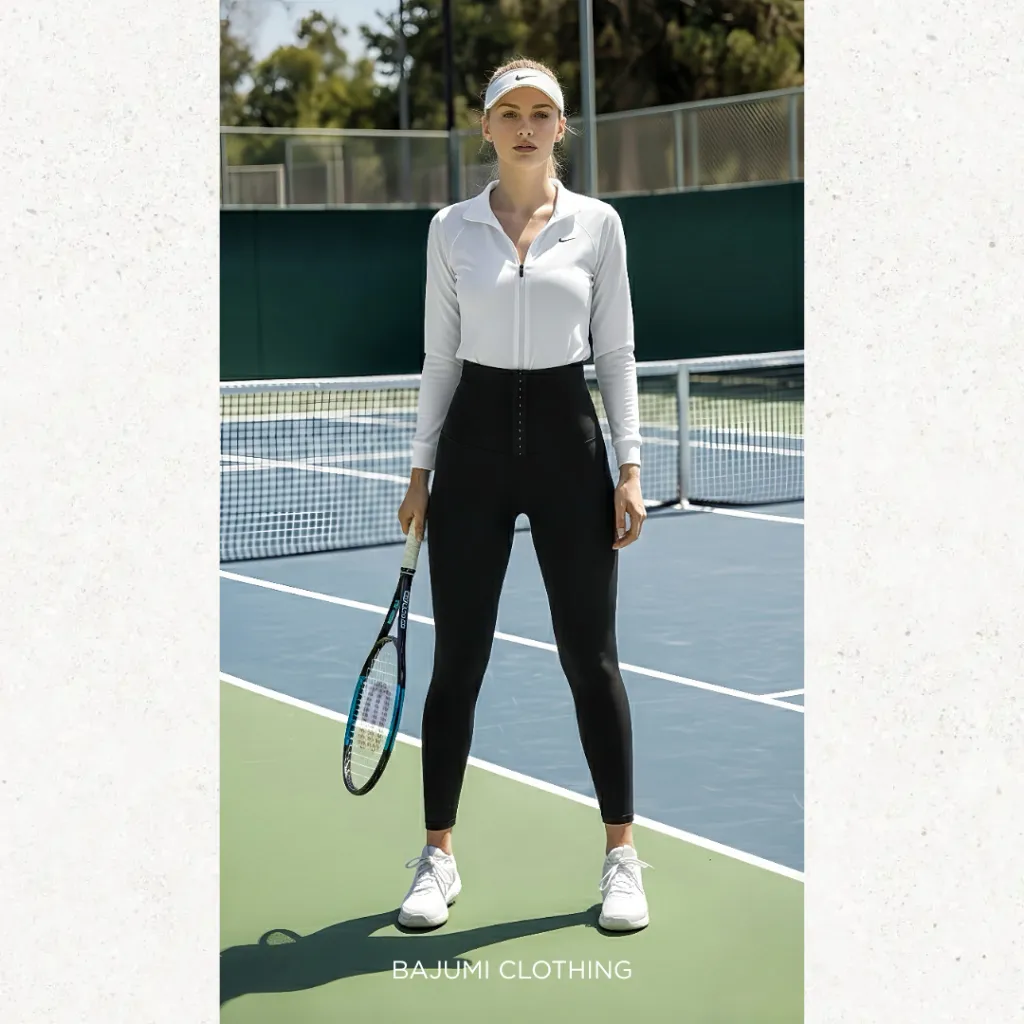 Bajumi Clothing - Celana Legging Korset Wanita Highwaist Sportwear Gym Yoga