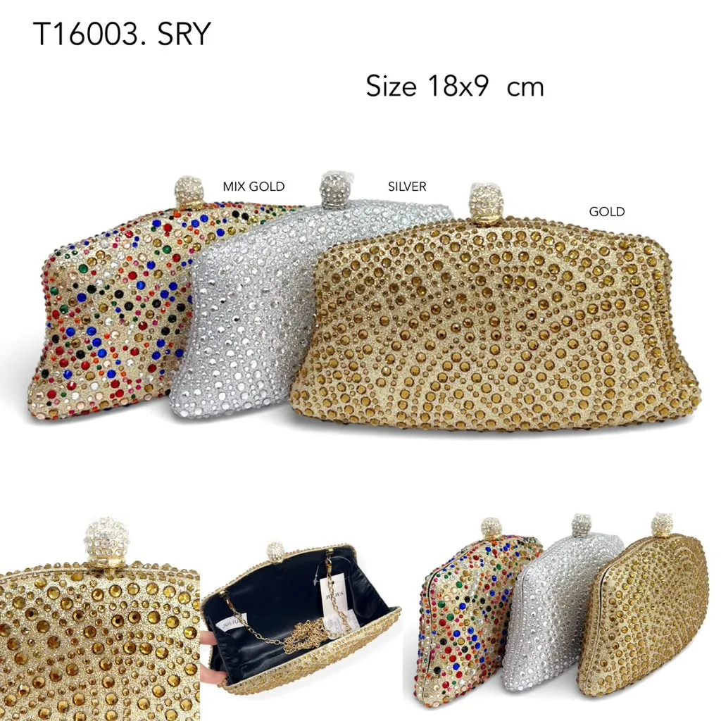 Tas Pesta Mini Diamond Clutch Evening Bag Wanita T16003
