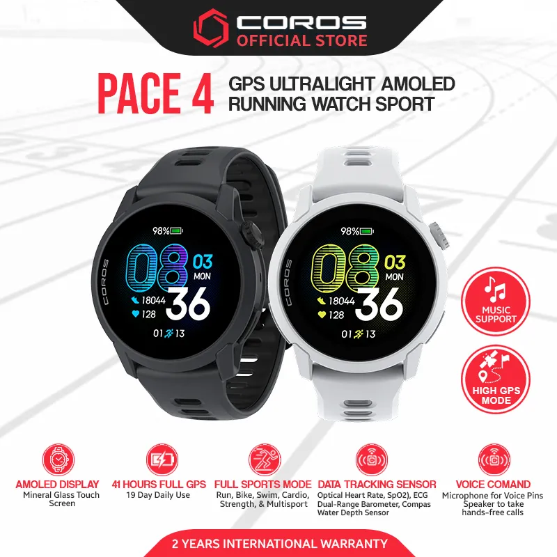 COROS PACE 4 Amoled Ultralight GPS Running Sport Watch