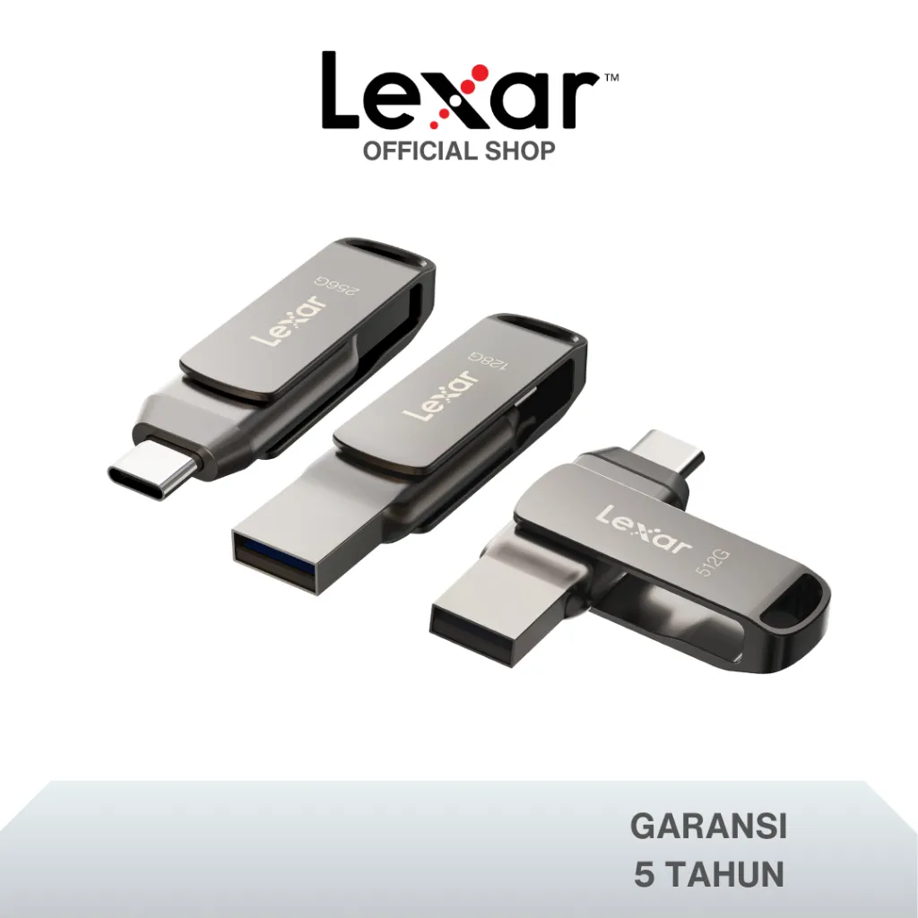 Lexar JumpDrive Dual Drive D400 32GB / 64GB / 128GB / 256GB Flashdisk OTG USB Type C 3.2