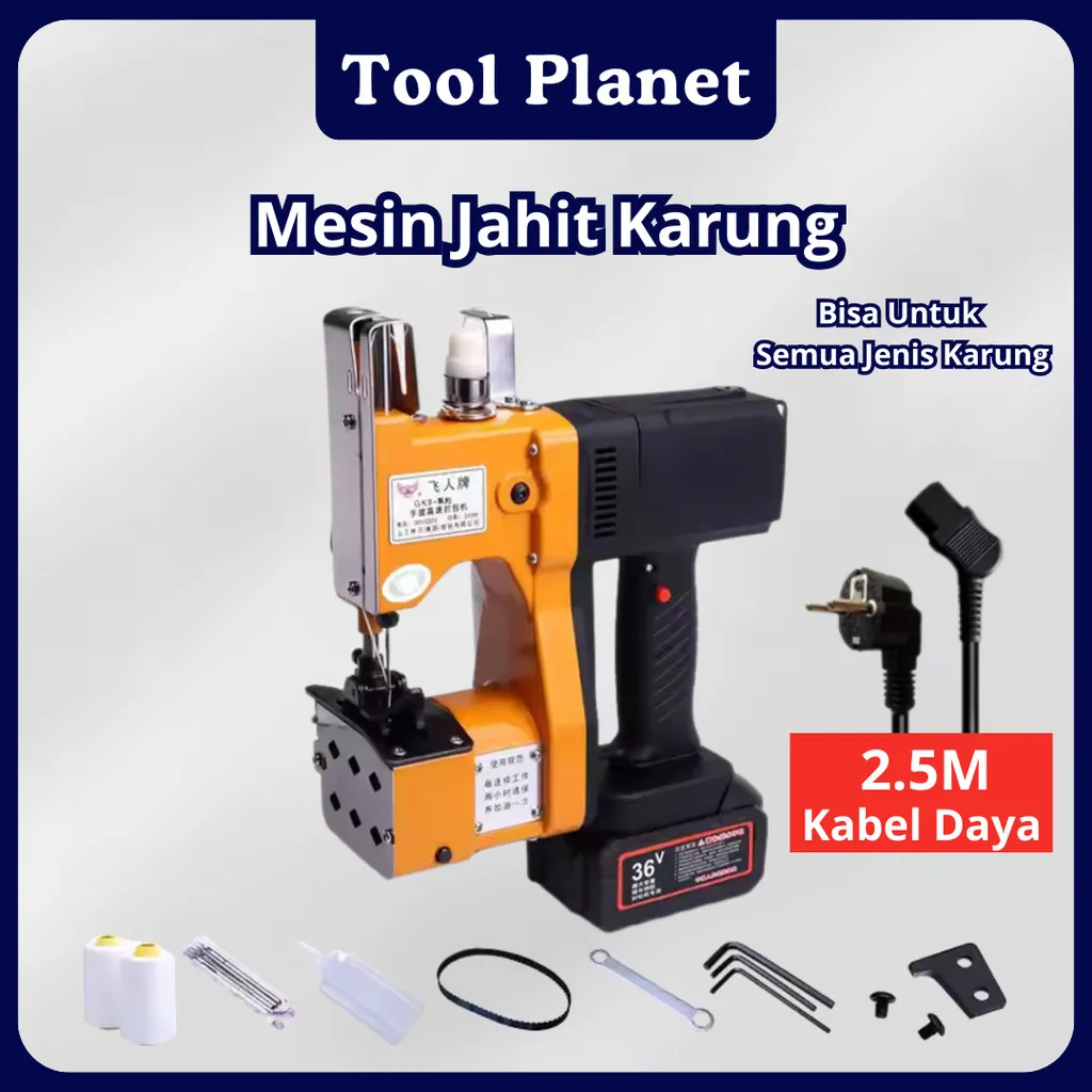 Tool Planet (Garansi 1 Tahun) GK9-500 Mesin Jahit Karung Portable Bag Close Mesin Jahit Kantong Semen/Karung Beras/Kantong Goni Mesin Jahit Karung portable bag close TP