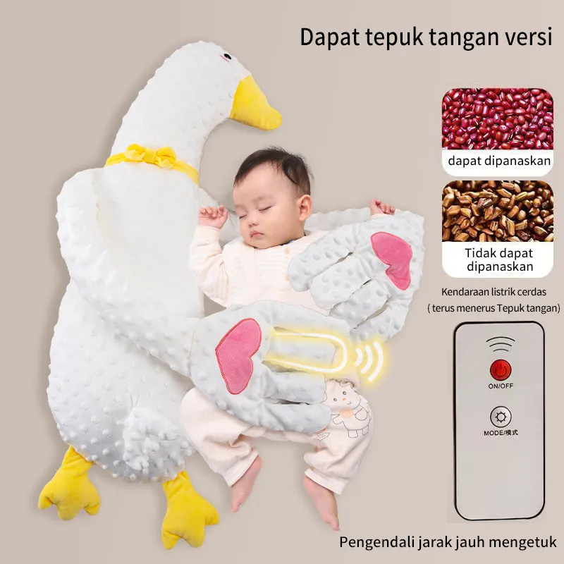 OAK FAMILY - Bantal Peluk Angsa Putih Bayi Soothing Pillow dengan Sentuhan Lembut untuk Tidur Nyaman
