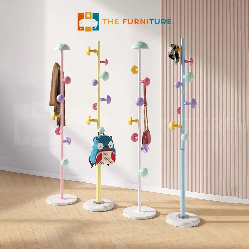 The Furniture- Gantungan Baju Berdiri/Hanger Baju Aesthetic/Rak Gantungan Baju/Rak mantel jamur