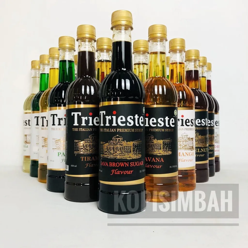 Syrup TRIESTE All Varian 650 ml Italian Premium Flavoured Sirup Minuman Bartender Kopi Semua Variant