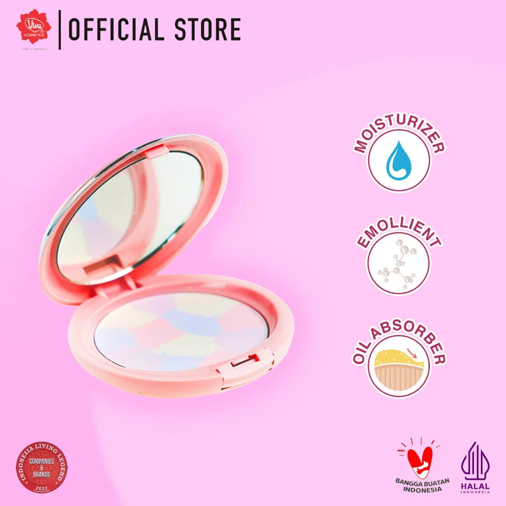 Red-A Compact Powder Translucent with Oil Absorber, Emollient & Moisturizer