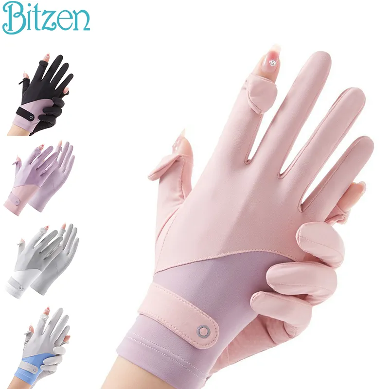 Bitzen Sarung Tangan Montor Anti UV/Sarung Tangan Wanita Matahari Sarung Tangan Musim Panas