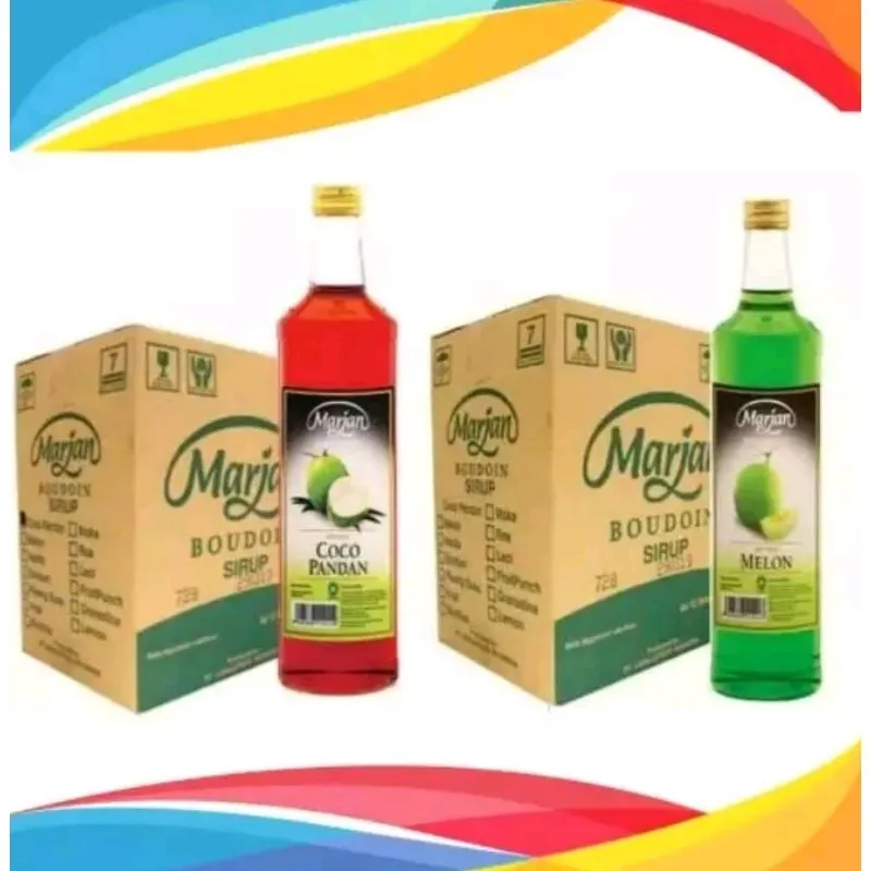 Syrup/ Sirup Marjan Cocopandan 1Dus@12Botol, Sameday/Instant