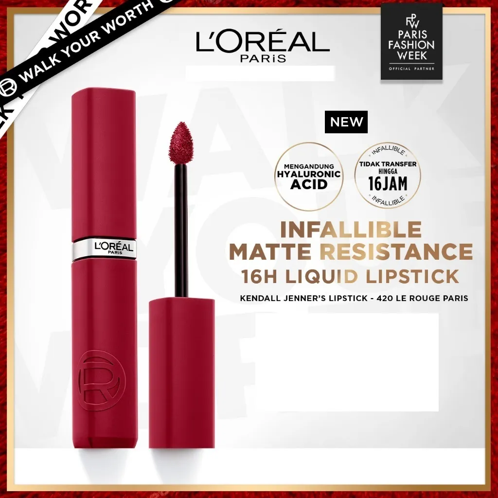 L'Oreal Paris Cosmetic | Loreal Infallible Matte Resistance Liquid Lipstick LOreal Le Matte | gdkd01