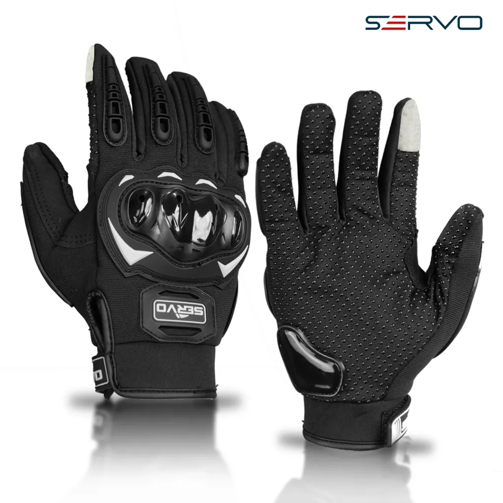 Servo Road - Sarung Tangan Motor 02 Tribal Palm Guard Motorcycle Sport Gloves Layar Sentuh Finger Air Ventilation