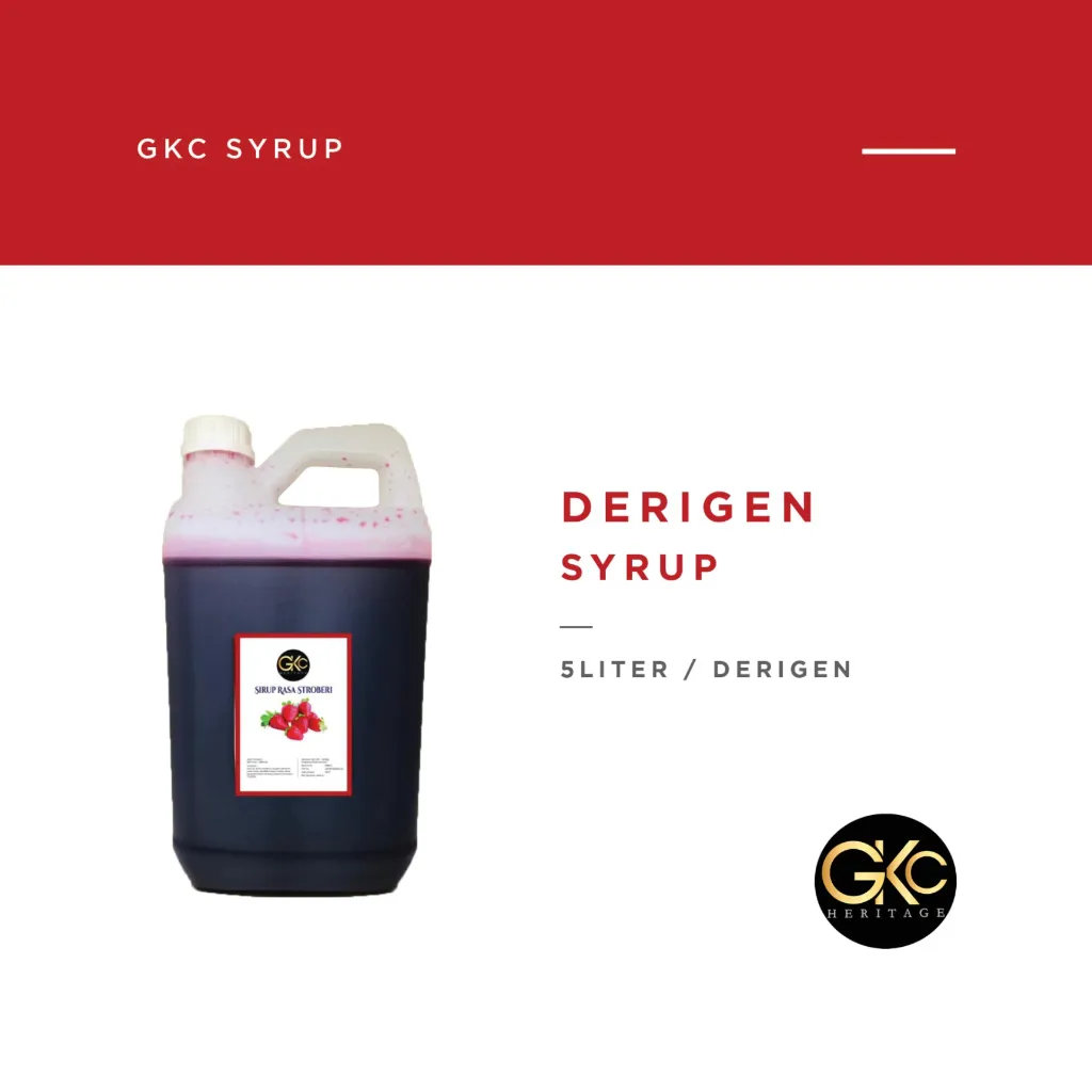 GKC Heritage Sirup Cair Konsentrat Minuman Semua Varian - HALAL - 5 L - All Variant Syrup