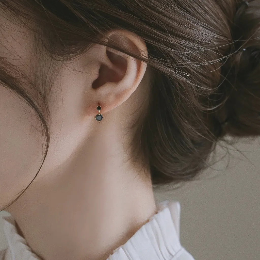 Jewelry Lover - Ear-20 - Anting Bahan Perak 925 Berlapis Emas 14K - Alastor - Korean Style COD