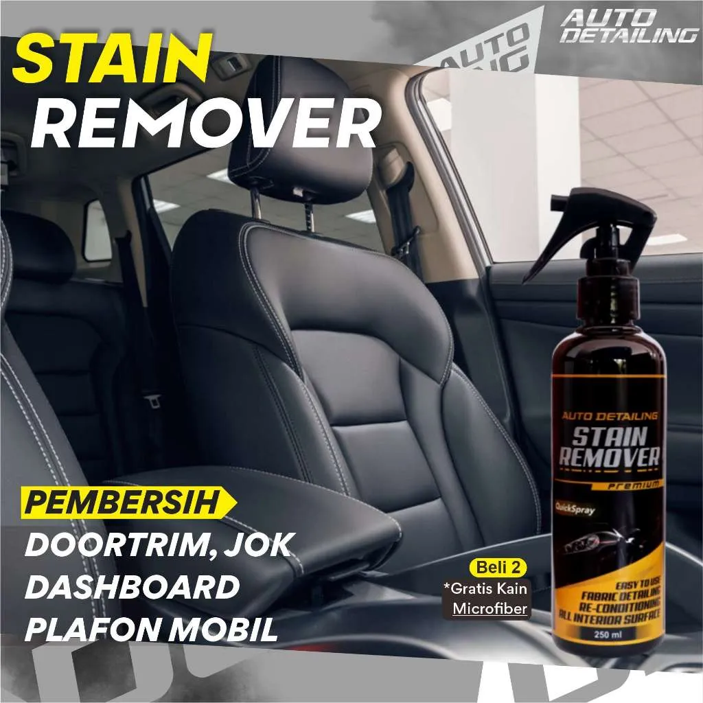 Pembersih Jok Kulit Bludru Dashboard Karpet dan Plafond Mobil Stain Remover - Auto Detailing Store