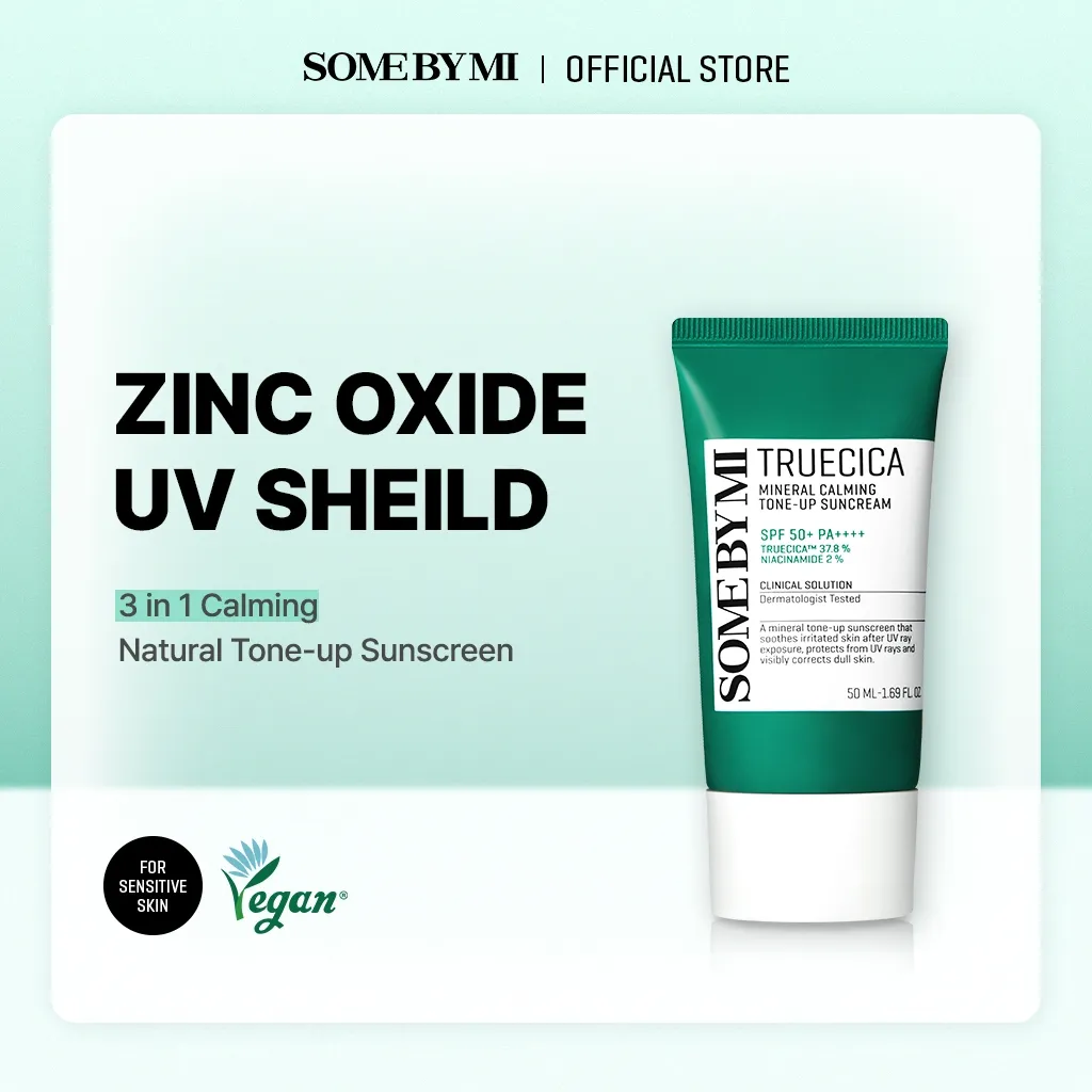 SOME BY MI Truecica Mineral Calming Tone up Suncream Sunblock Sunscreen