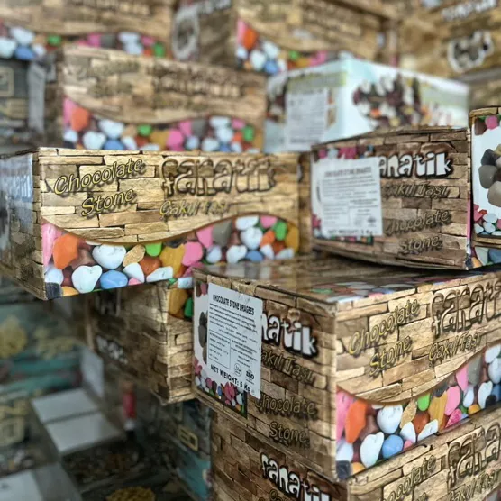 Coklat Kerikil Fanatik Parneo 5kg Turki Stone (1 Karton)