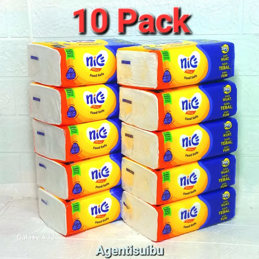 (paket 10 pack) NICE Facial Tissue isi 360 Helai 2ply, Tissue Tisu Nice ORIGINAL