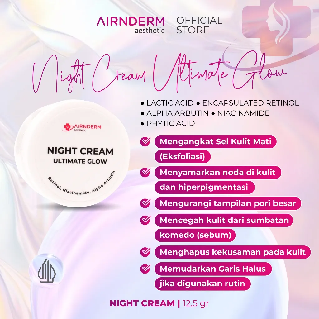 Airnderm Aesthetic Night Cream Ultimate Glow (by AIRIN BEAUTY)