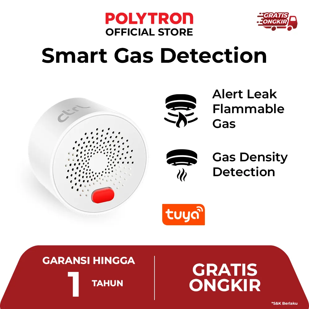 CTRL Gas Sensor WiFi Smart Home IoT Garansi Resmi 1 Tahun SS GD1