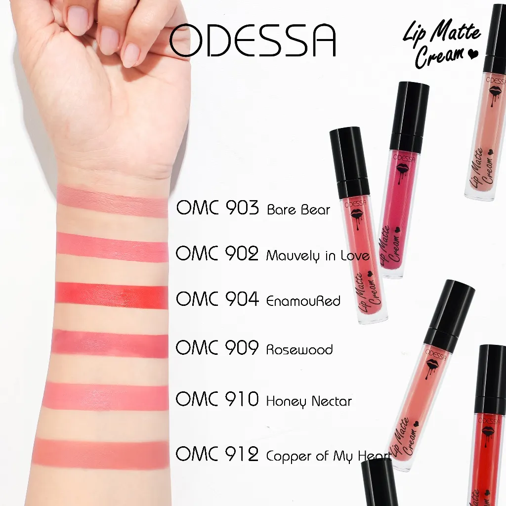 ODESSA Lip Matte Cream OMC [Matte] Lip Krim Lipstick Lipstik Lip Liquid Ink Matte *ascocobeauty*