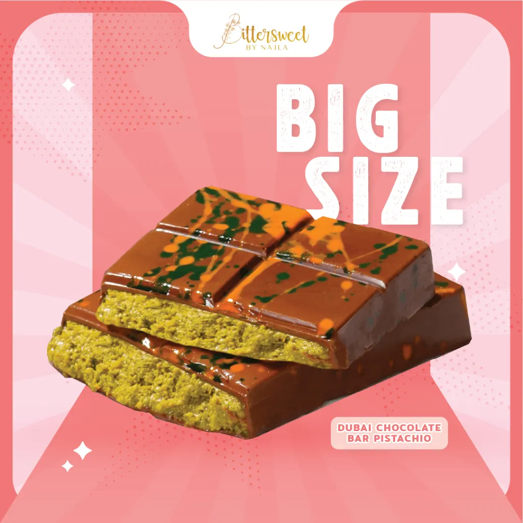 [ Exclusive ] Dubai Chocolate Bar Pistachio BIG SIZE ( SATUAN )