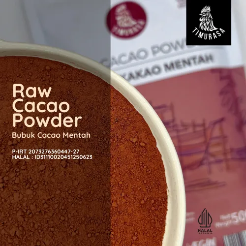 Bubuk Cokelat Asli Timurasa - Raw Cacao Powder 125 gr dan 500 gr premium kakao asli