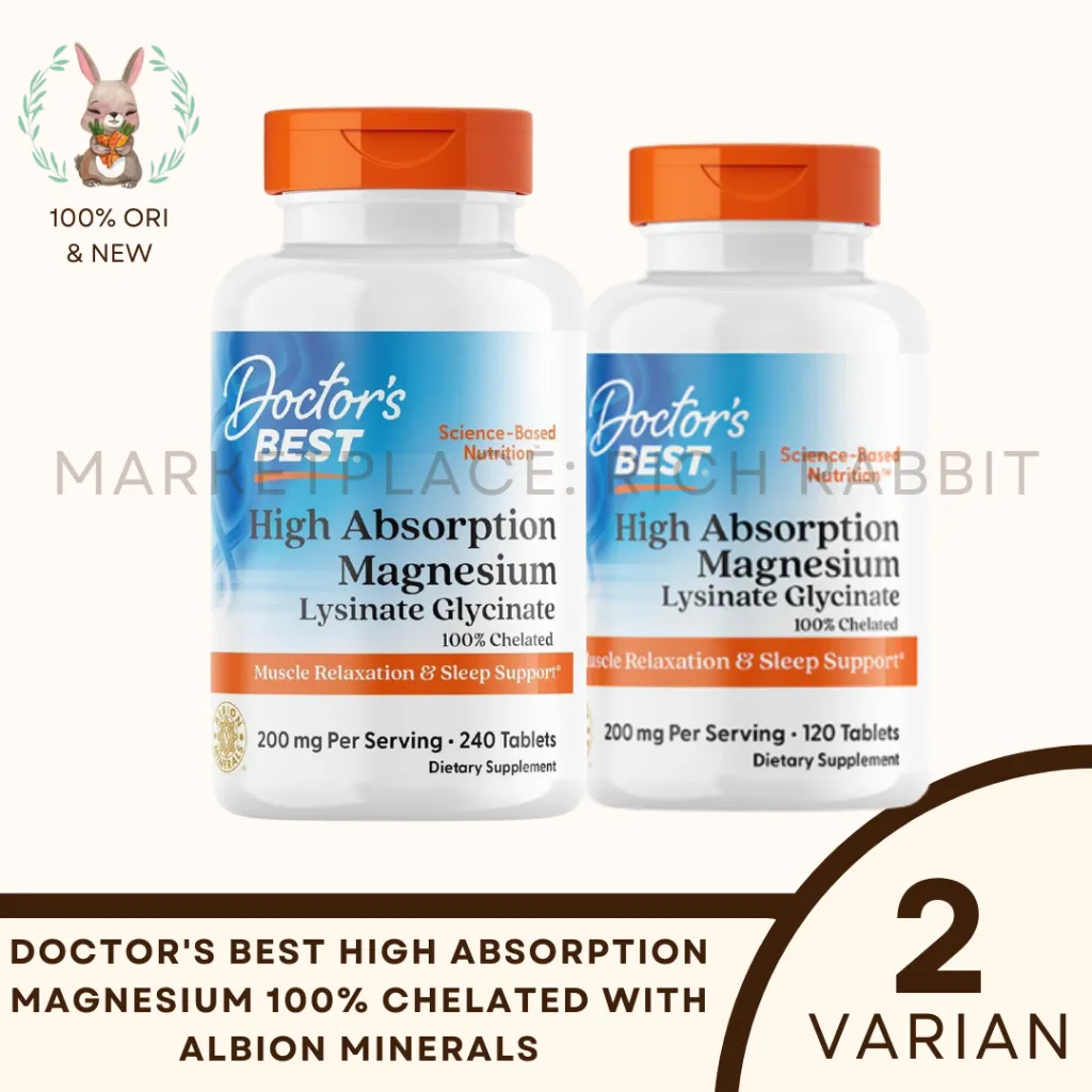 Doctor's Best High Absorption Magnesium 100% Chelated Albion Minerals