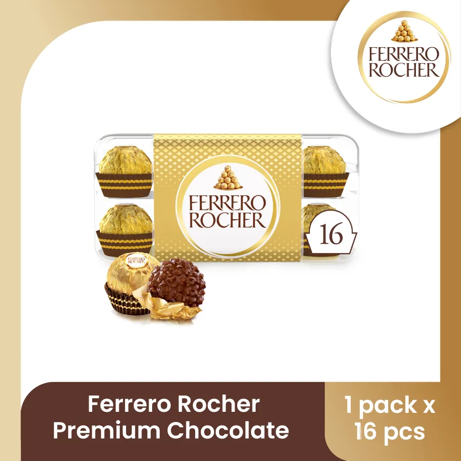 Ferrero Rocher Premium Chocolate Isi 16pcs