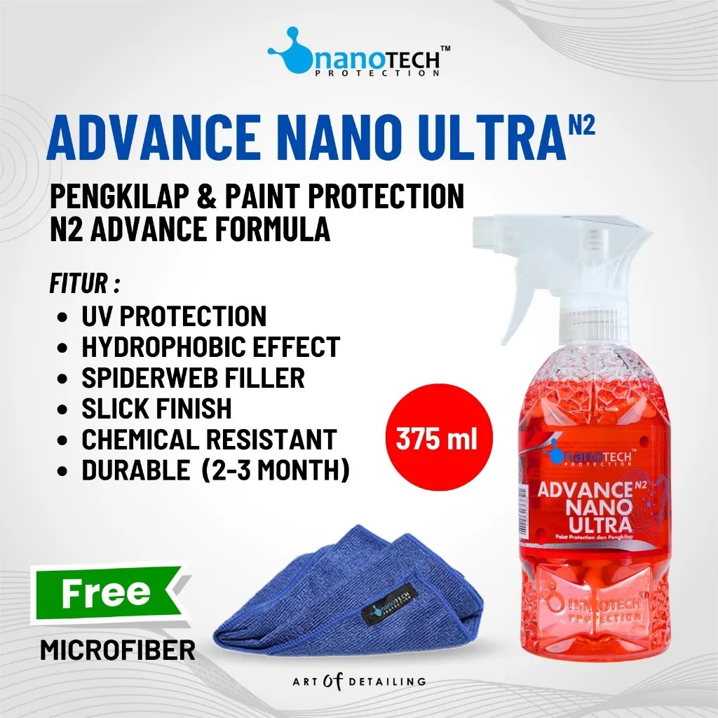 ADVANCE NANO ULTRA - nanoTECH PROTECTION - Nano Ceramic Coating - Paint Protection - Soft Coating - Perawatan Coating - Soft Coat - Pengkilap Mobil - Pengkilap Motor - Coating Maintenance - Sealant Wax - Sealant Guard - Wax Mobil - Wax Motor