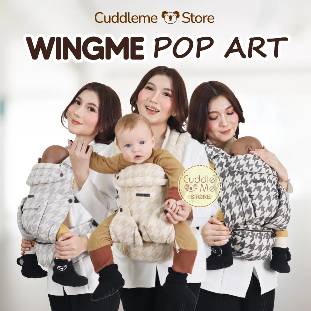 CuddleMe WINGME Pop Art Carrier Gendongan Bayi SSC Newborn - Gendong depan tanpa Hipseat Nyaman