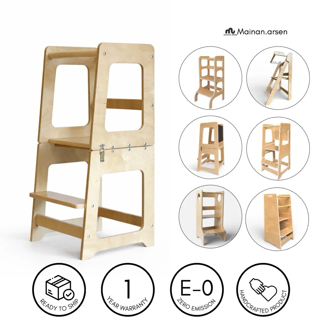 Helper Tower | Kitchen Step Stool | Learning Tower | Tangga Bantu Anak