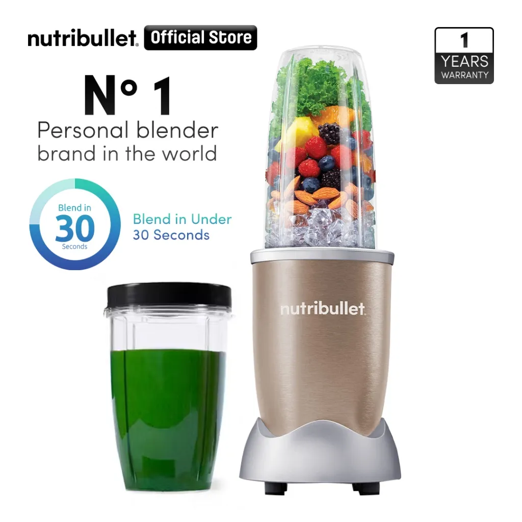 Nutribullet Pro 900W Champagne Gold Blender Smoothies Maker
