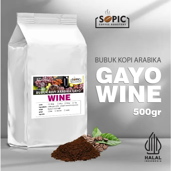 Bubuk Kopi Arabika Gayo Wine 500 gr