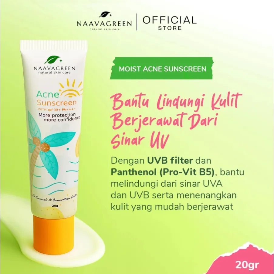 [100%ORI] NAAVAGREEN ACNE SUNSCREEN / TIRAI / SUBLOCK  - NAVAGREEN - NAVA GREEN - NAVAAGREEN - NAVAA GREEN - SUNBLOCK WAJAH