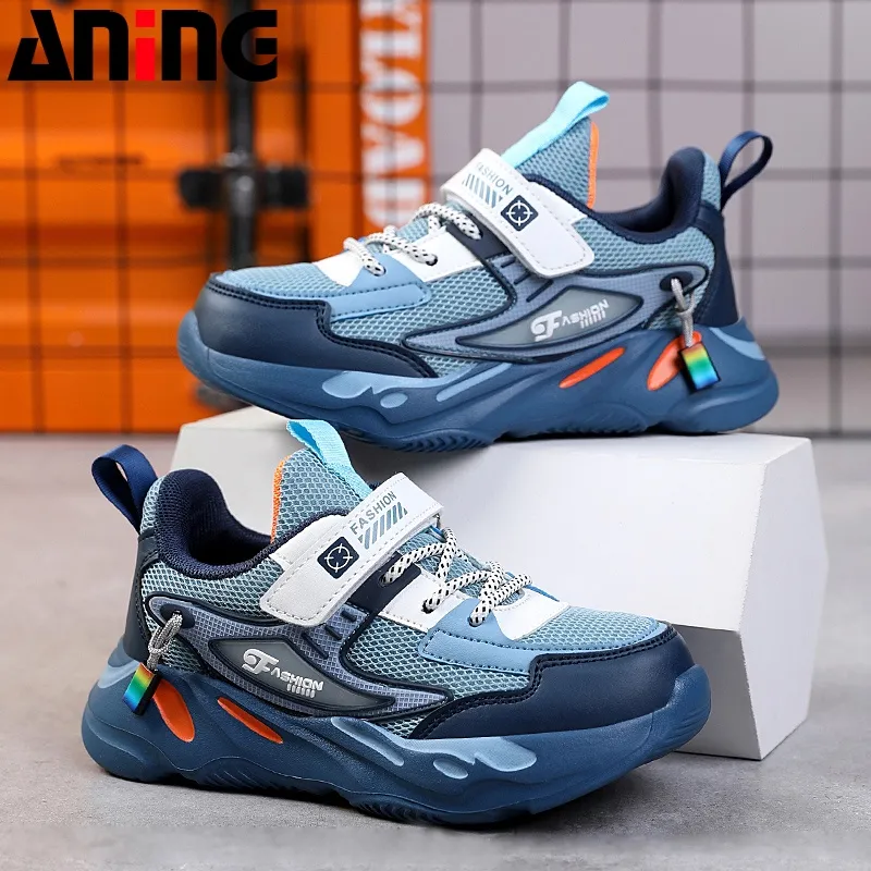 ANINGAINGBOY-Sepatu Olahraga Bahan Mesh Breathable Untuk sepatu Anak Laki-Laki  sepatu sneakers