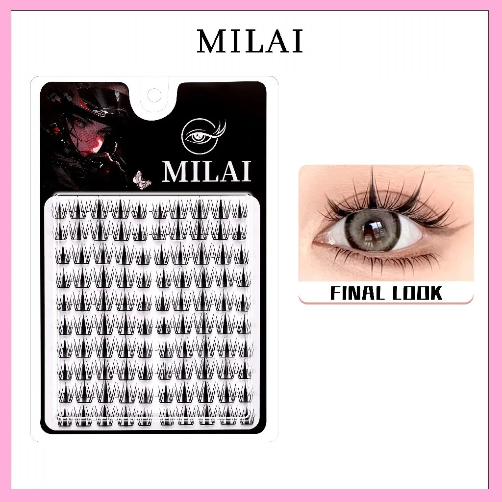 MILAI Bulu Mata C24 Anime Look - Bulumata Palsu Reuseable 10 Pasang