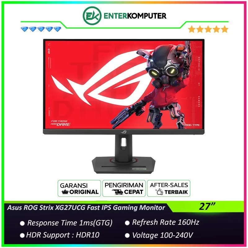 Asus ROG Strix XG27UCG 27" 4K UHD Fast IPS 160Hz HDR10 USB-C Gaming Monitor / Monitor 27 Inch