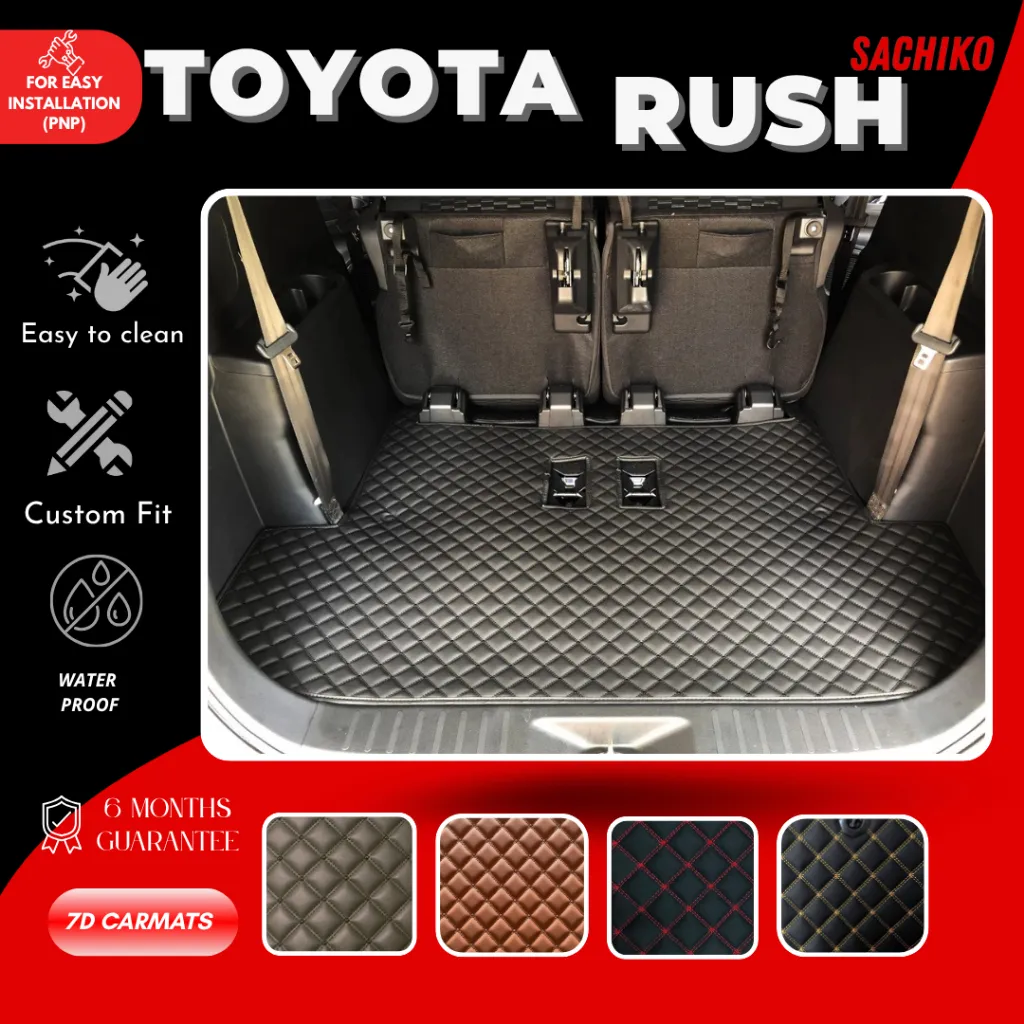 SACHIKO Karpet Mobil Elite 7D Toyota Rush/Daihatsu Terios 2008-2026