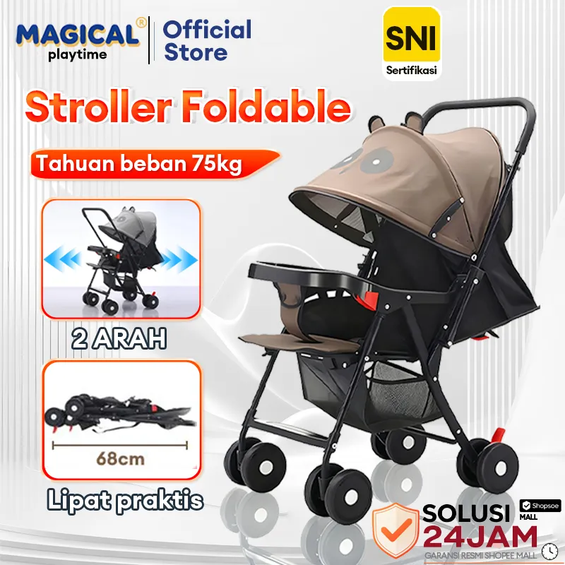 MAGICAL PLAYTIME Stroller Bayi Lipat 0 -8 Tahun Travelling Stroller Baby 2 Arah Reday Stock
