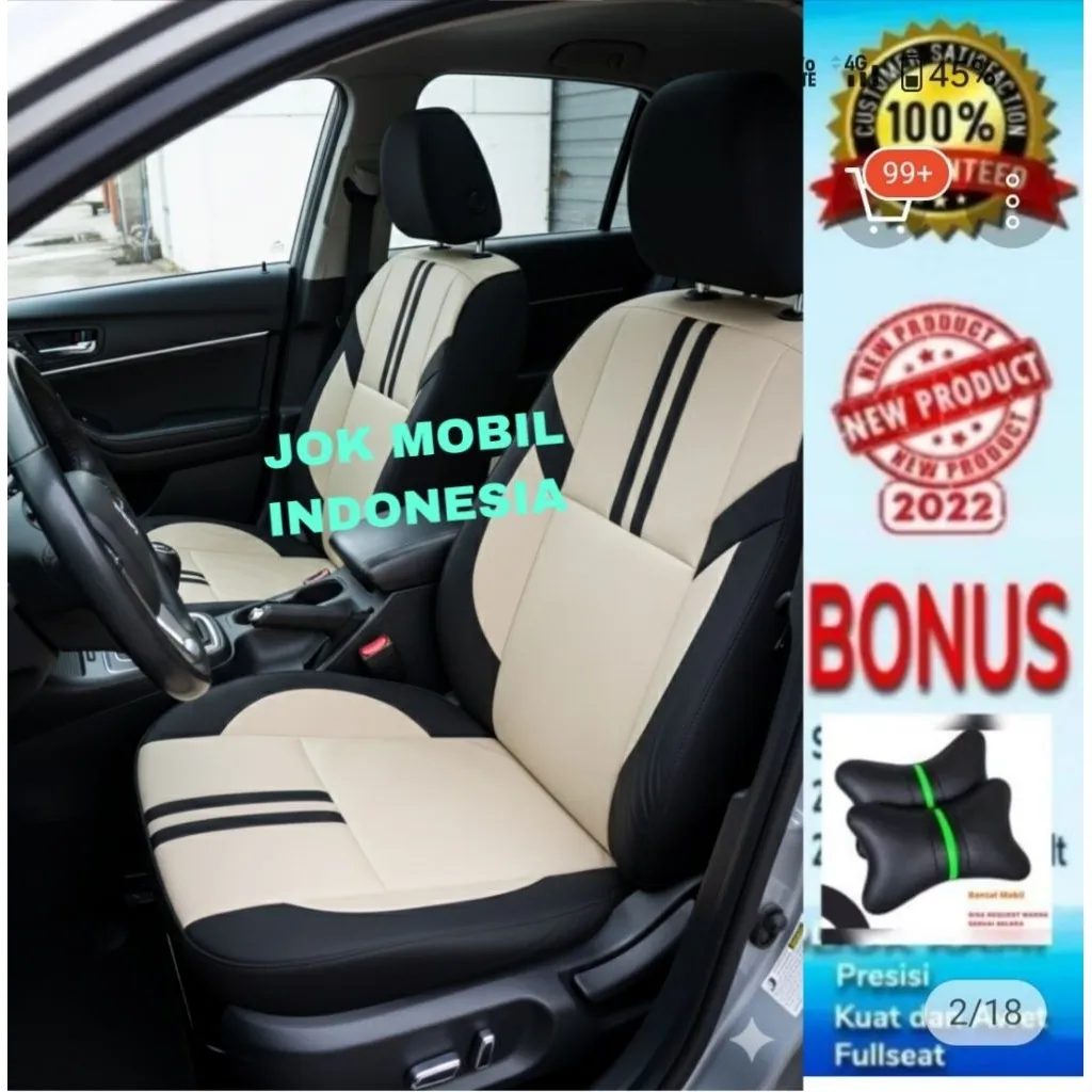 SARUNG JOK MOBIL  AVANZA/ XENIA FULL SET 3 BARIS kualitas bahan Oscar