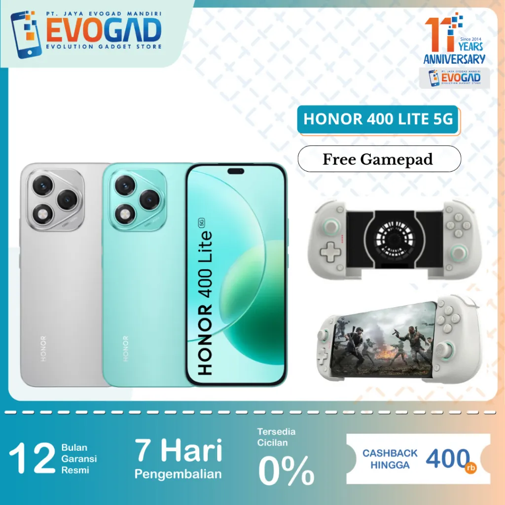 Honor 400 Lite 5G 8/256GB Mediatek Dimensity 7025 Ultra (6 nm), 108MP Street Style Portrait | Garansi Resmi Honor Indonesia 1 Tahun