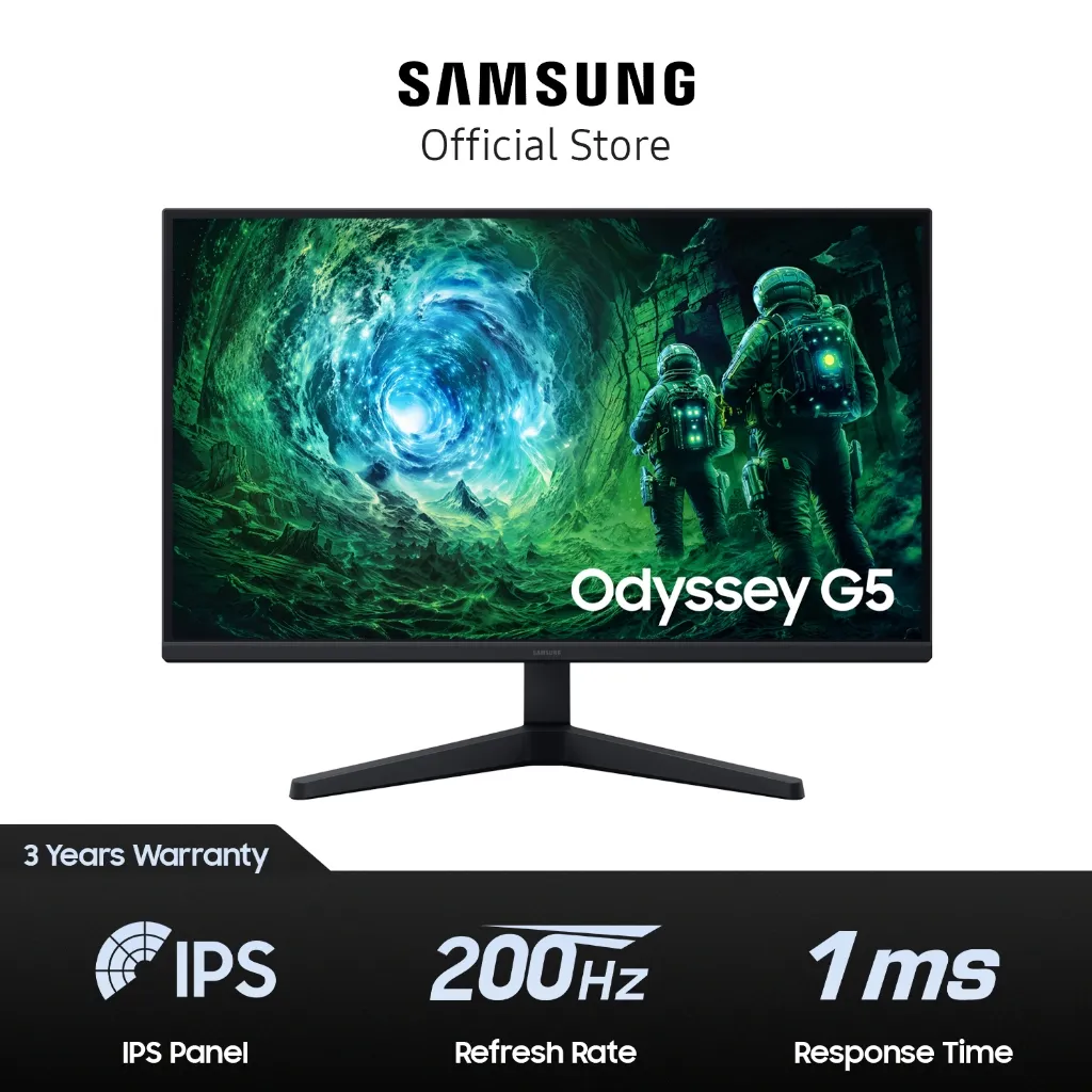 Samsung Gaming Monitor 27" Odyssey G5 G53F QHD 200Hz - LS27FG530EEXXD