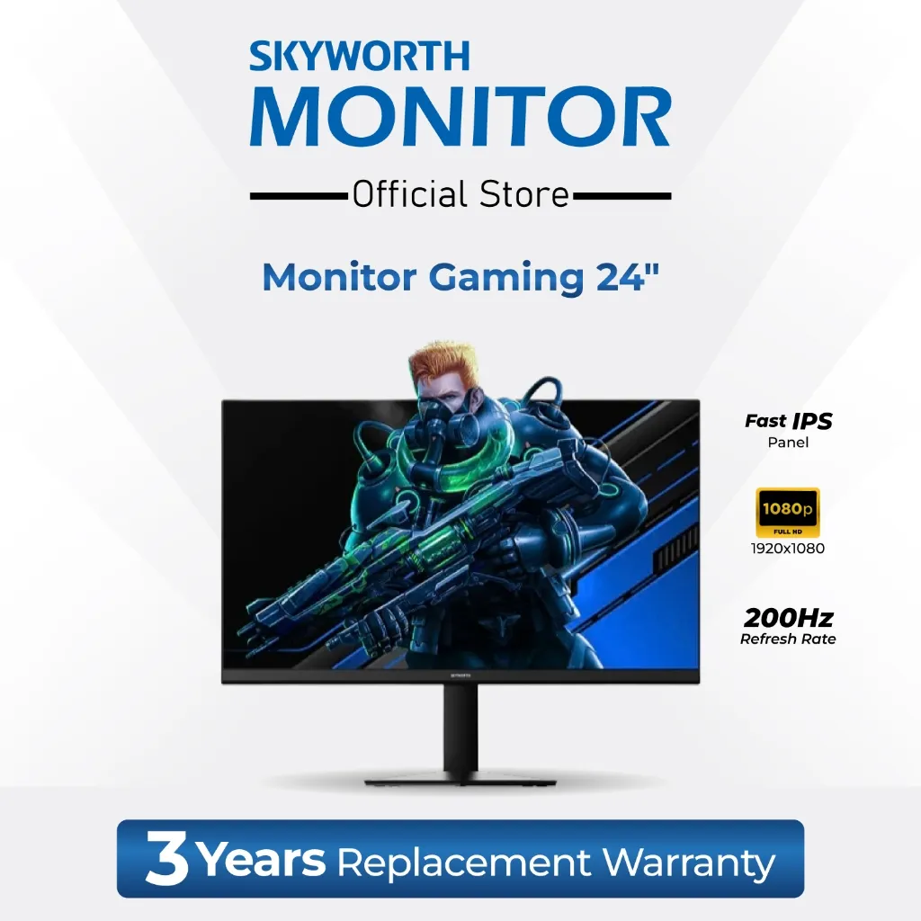 Skyworth Monitor Gaming 24 Inch 180HZ OC 200HZ H24G30F